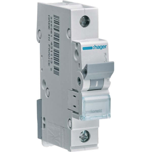 Hager Leitungsschutzschalter 1pol. C-25A, 6kA MCN125